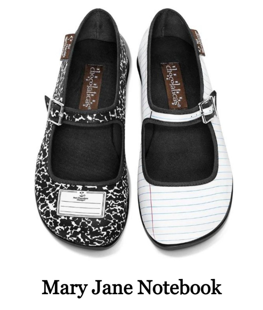 Notebook Mary Jane Sko fra Hot Chocolate Design